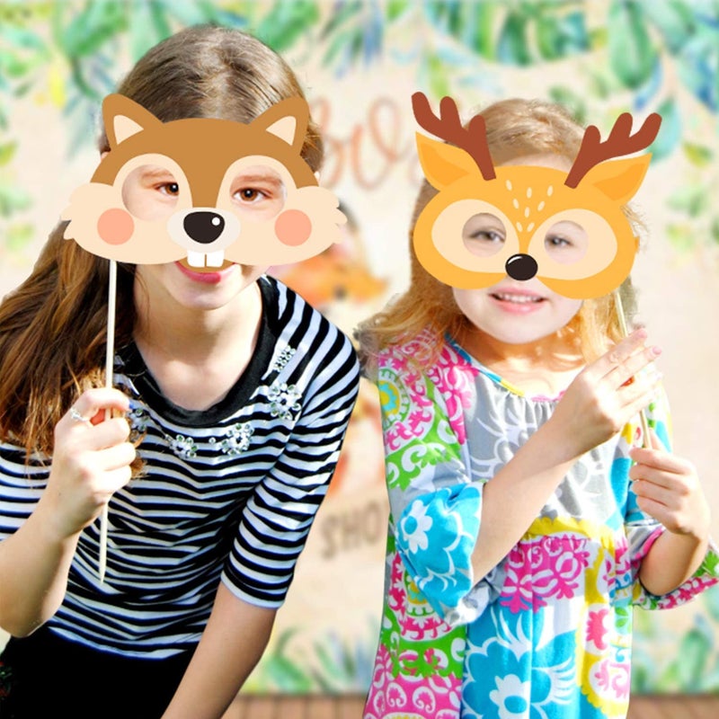 Yaaaaasss! 35 PCS Woodland Animal Photo Booth Props Wild One Camping Forest Theme Party Favors Decorations for Woodland Creatures Baby Shower Birthday Party Supplies - Image 4